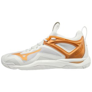 Mizuno Wave Mirage 3 Παπουτσια Χαντμπολ Γυναικεια - Ασπρα/Χρυσο Χρωμα